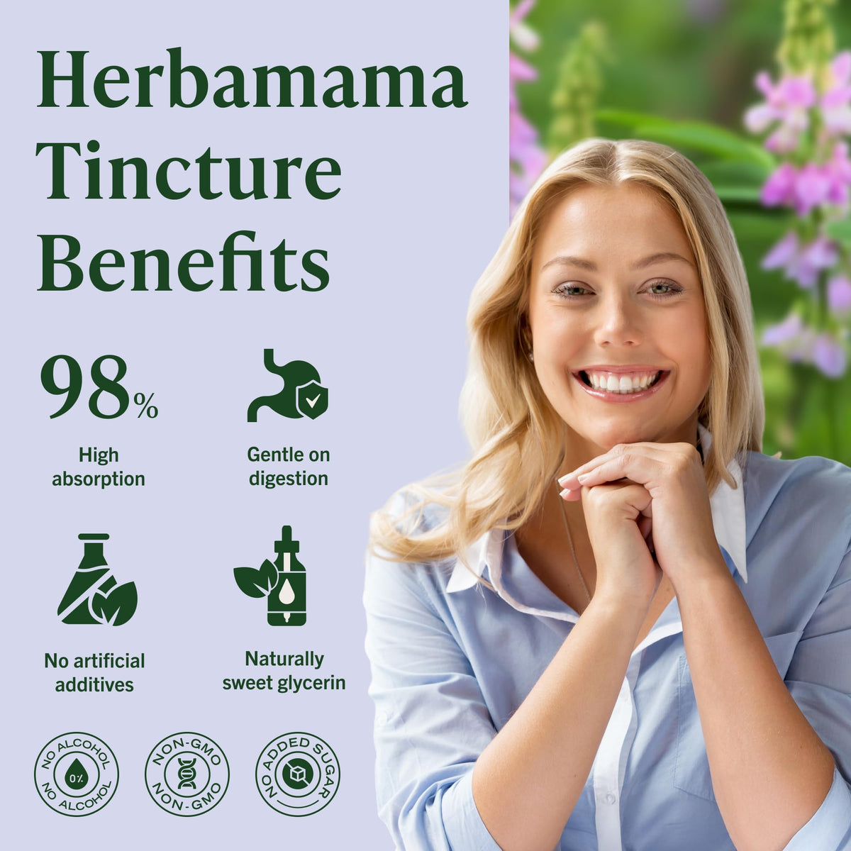 HERBAMAMA Goat's Rue Tincture Lactation Support - 2 Fl Oz - image 5