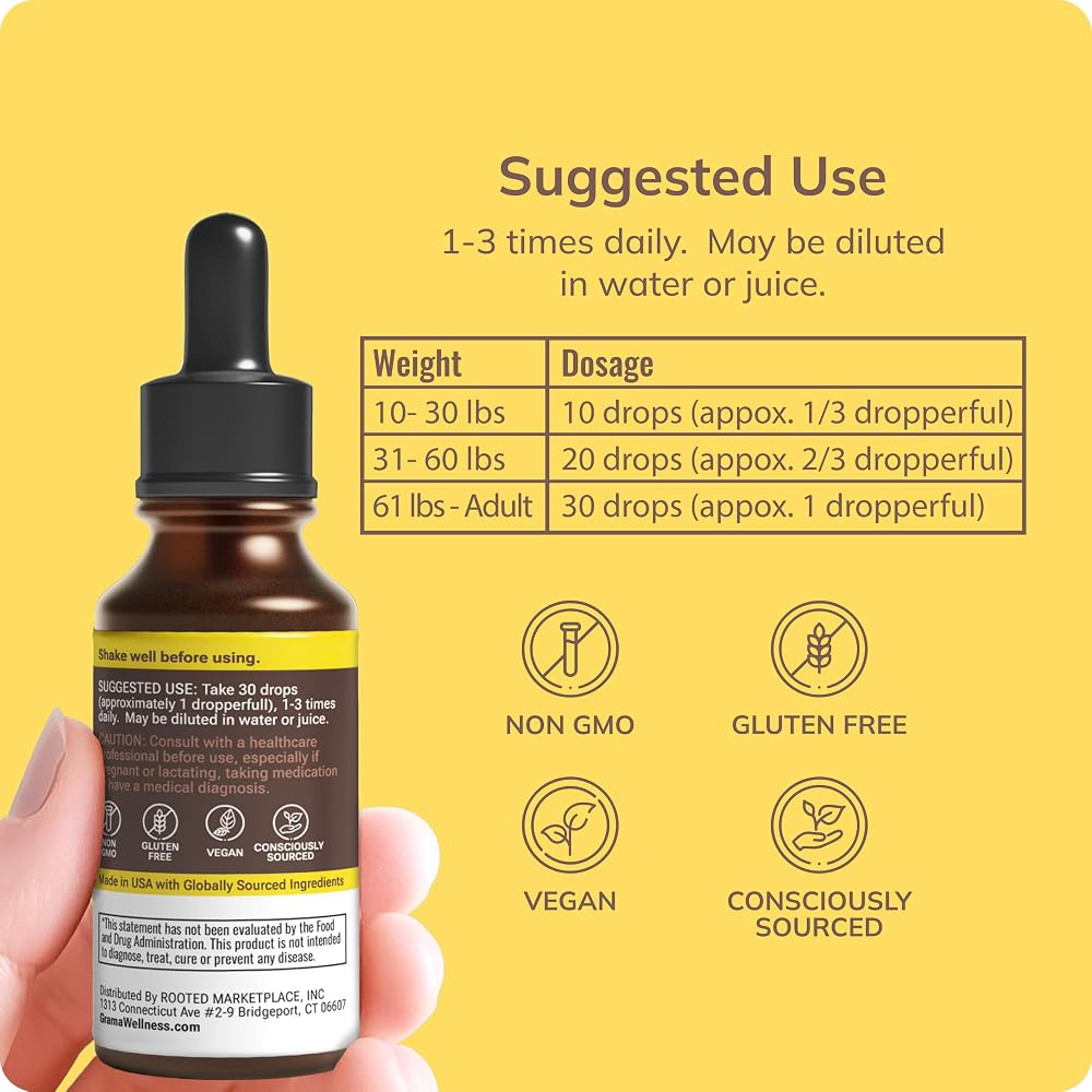 Grama Wellness Organic Echinacea Goldenseal Immune Support Drops - 1 fl oz - image 4