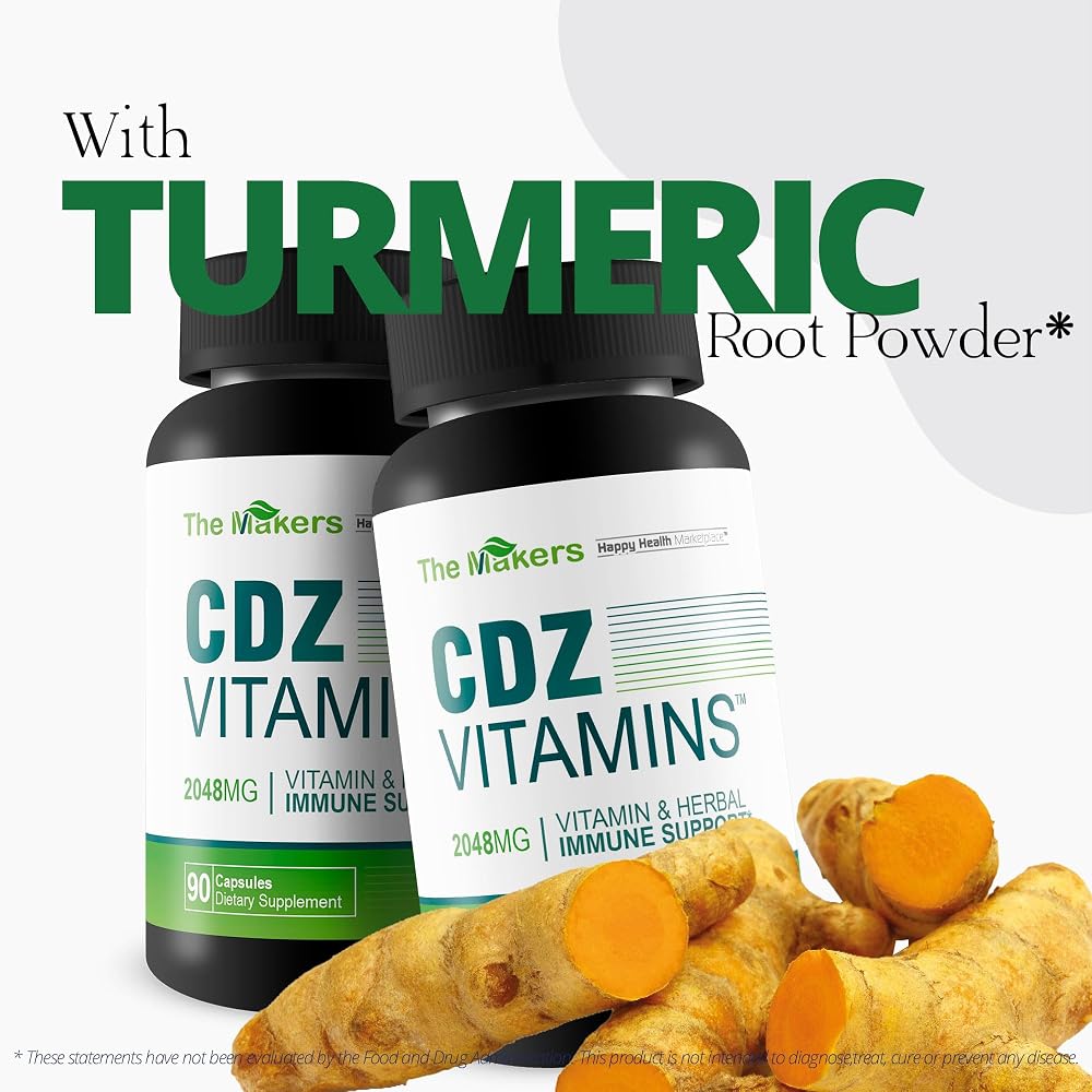 Happy Health Marketplace CDZ Vitamins Immune Support - 90 Capsules - image 5