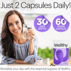 Wellthy Gut Cleanse Detox & Immune Support - 60 Capsules - image 5