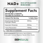 Built by Nature NAD Supplement with Nicotinamide Riboside - 90 Capsules - image 4