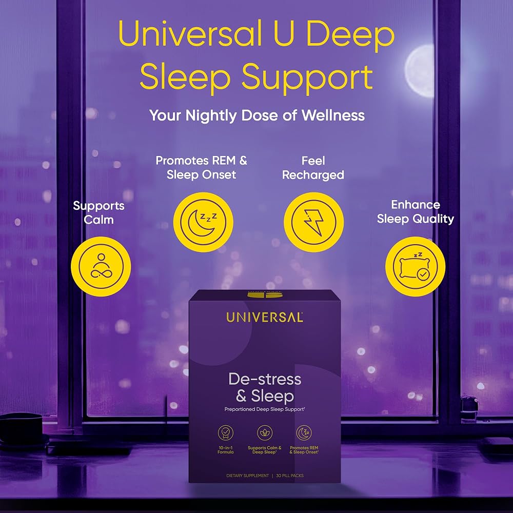 Universal U De-Stress & Deep Sleeping Supplement - 30 Packs - image 3