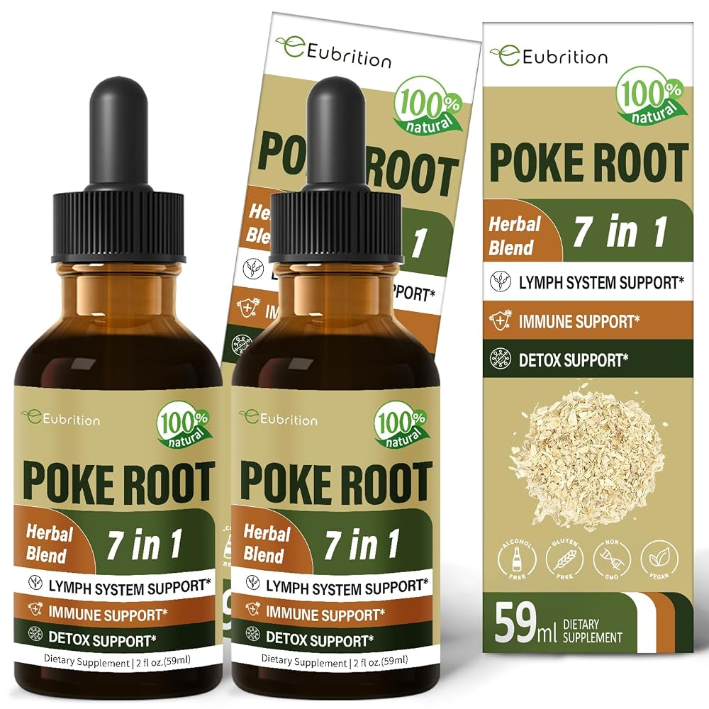 Eubrition Lymphatic Drainage Poke Root Drops