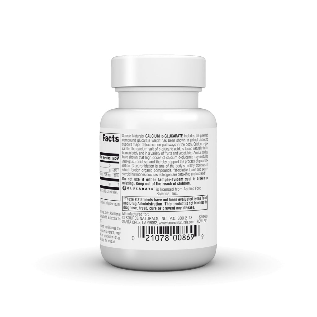 Source Naturals Calcium D-Glucarate 500mg