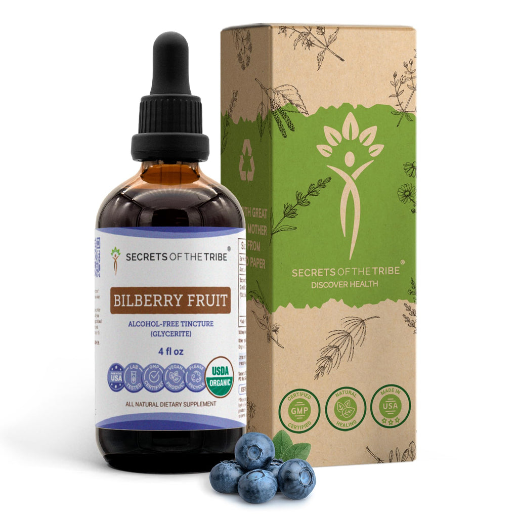 Secrets of the Tribe Bilberry Fruit Tincture Alcohol-Free Extract