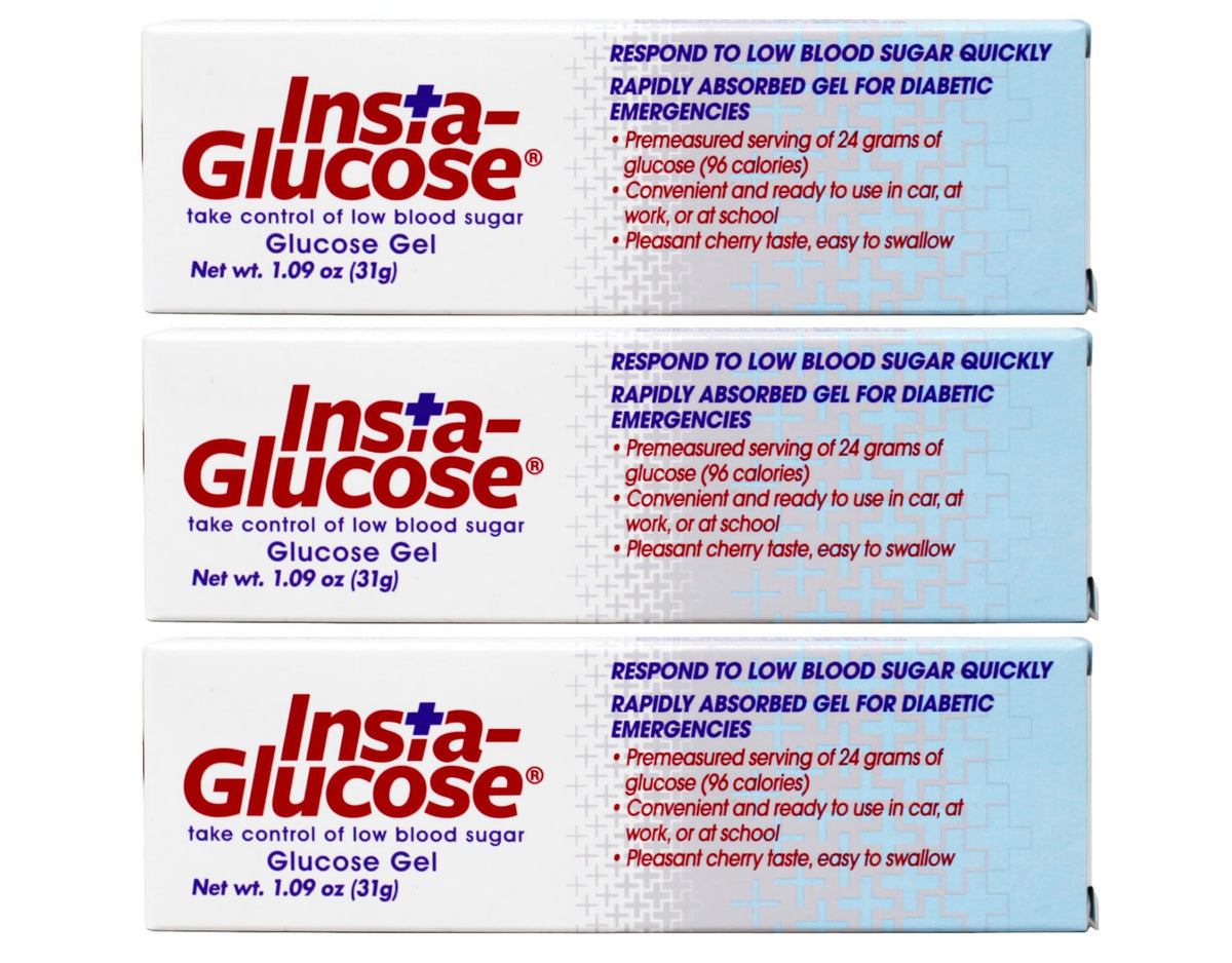 Insta-Glucose Gel, Convenient Fast Acting Glucose for Blood Sugar