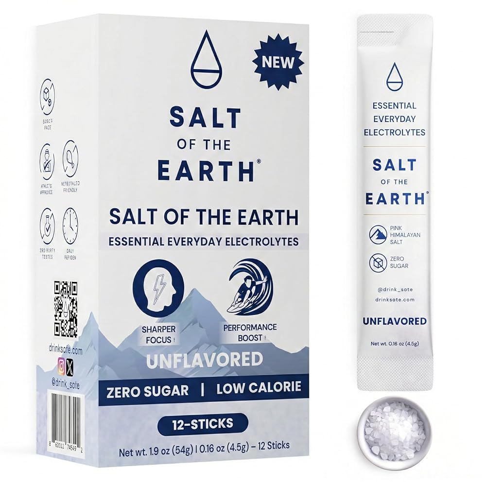 Salt of the Earth Premium Zero-Sugar Electrolyte - Made with Pink