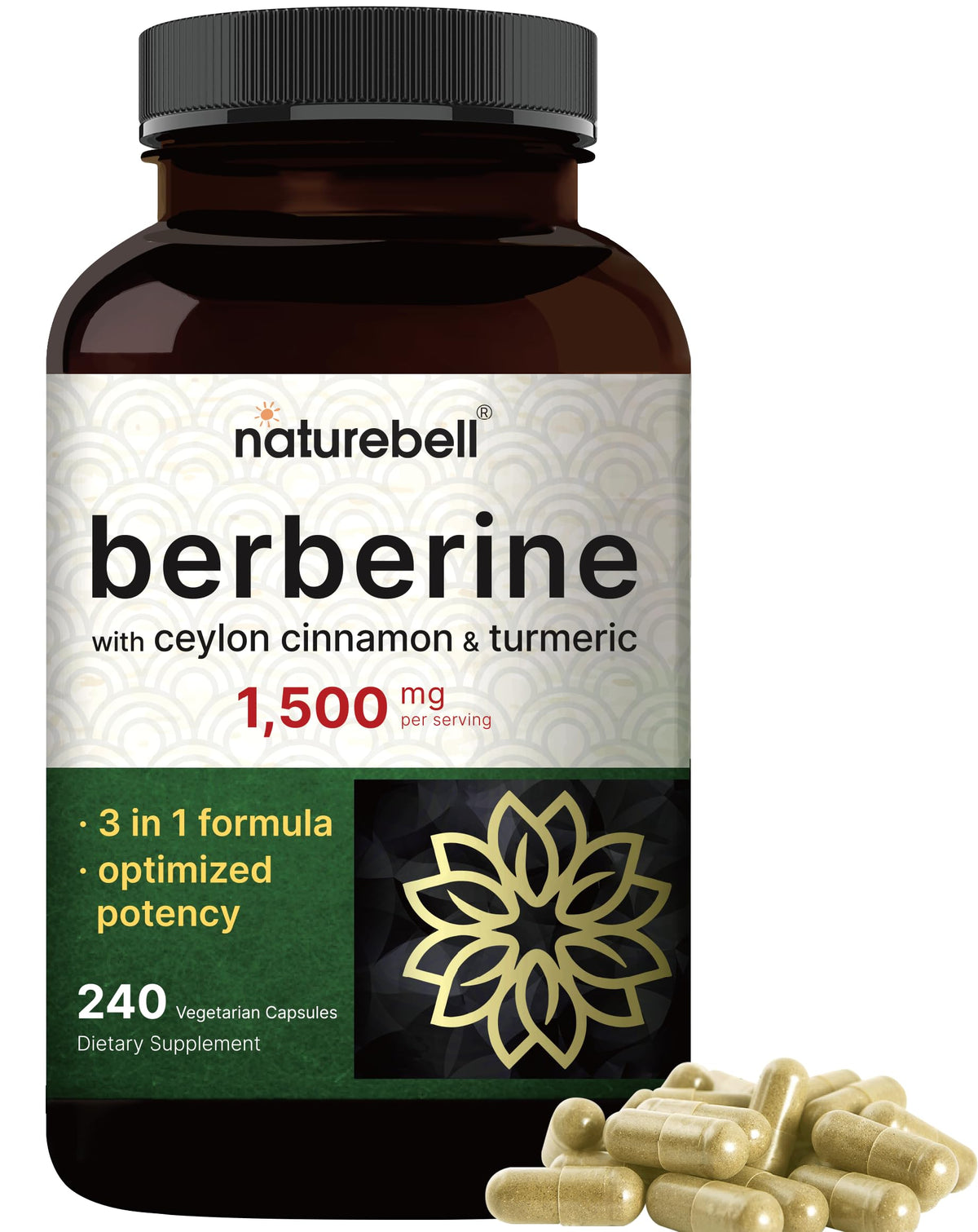 NatureBell Berberine Supplement 1