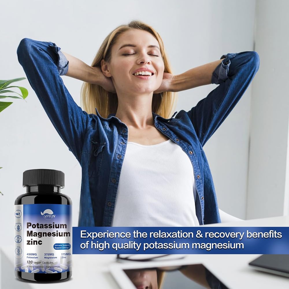 VPKIN Potassium Magnesium Supplement 1000mg