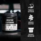 Jacked Factory Creatine + Glutamine - Creatine Supplement