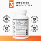 Superior Formulas Senolytic+ Fisetin Quercetin Vitamin C - 60 Capsules - image 3