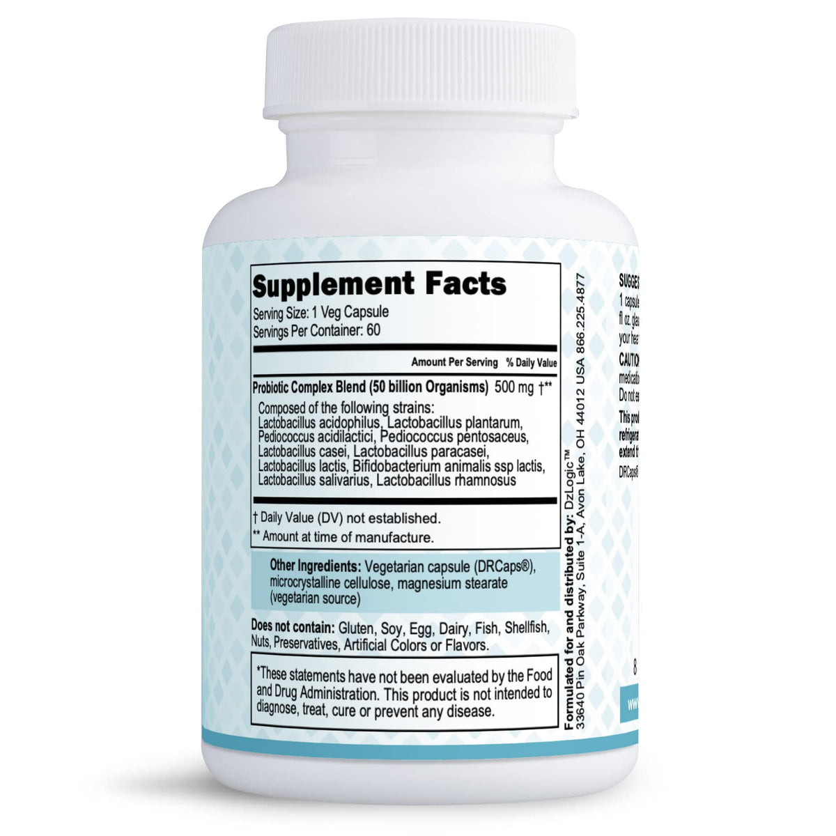 Dr. Dzugan's Advanced Probiotic Formula - 90 Vegetarian Capsules - image 2