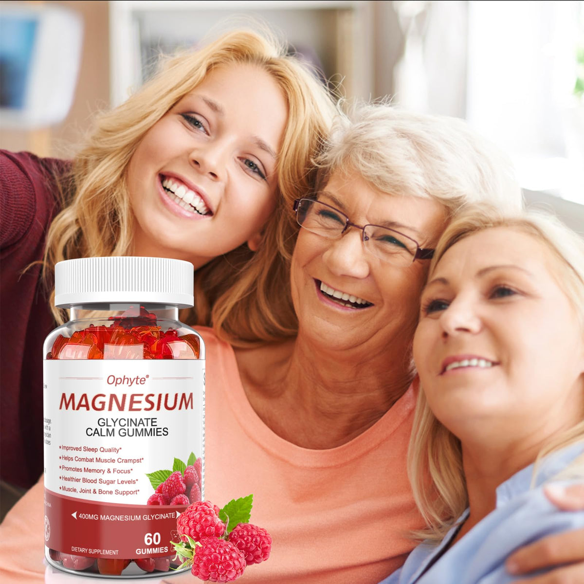 Hendlent Ophyte Magnesium Glycinate - 60 Capsules - image 2