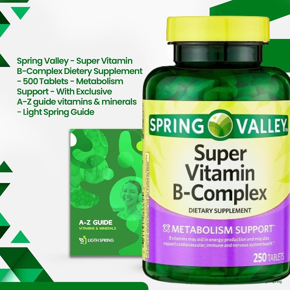 LightSpring Super Vitamin B-Complex Tablets - 250 Count - image 5