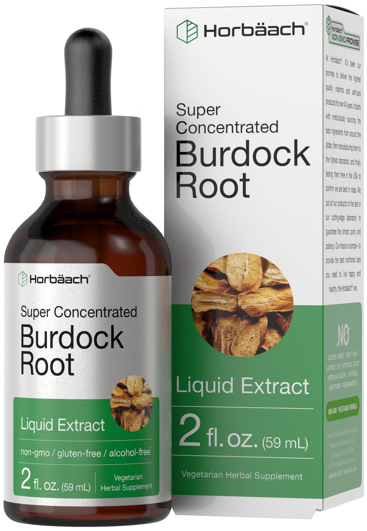Horbäach Burdock Root Tincture Herb Extract - 2 fl oz