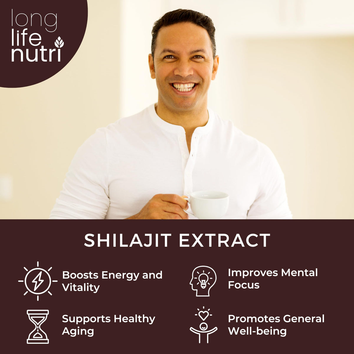 LongLifeNutri Shilajit Pure Himalayan Extract 500mg - 120 Vegetarian Capsules - image 5