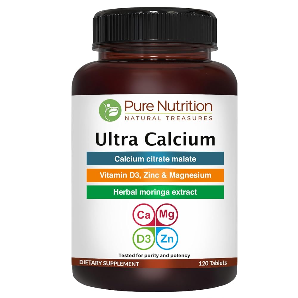 Pure Nutrition Ultra Calcium 1000mg with VIT D3 + K