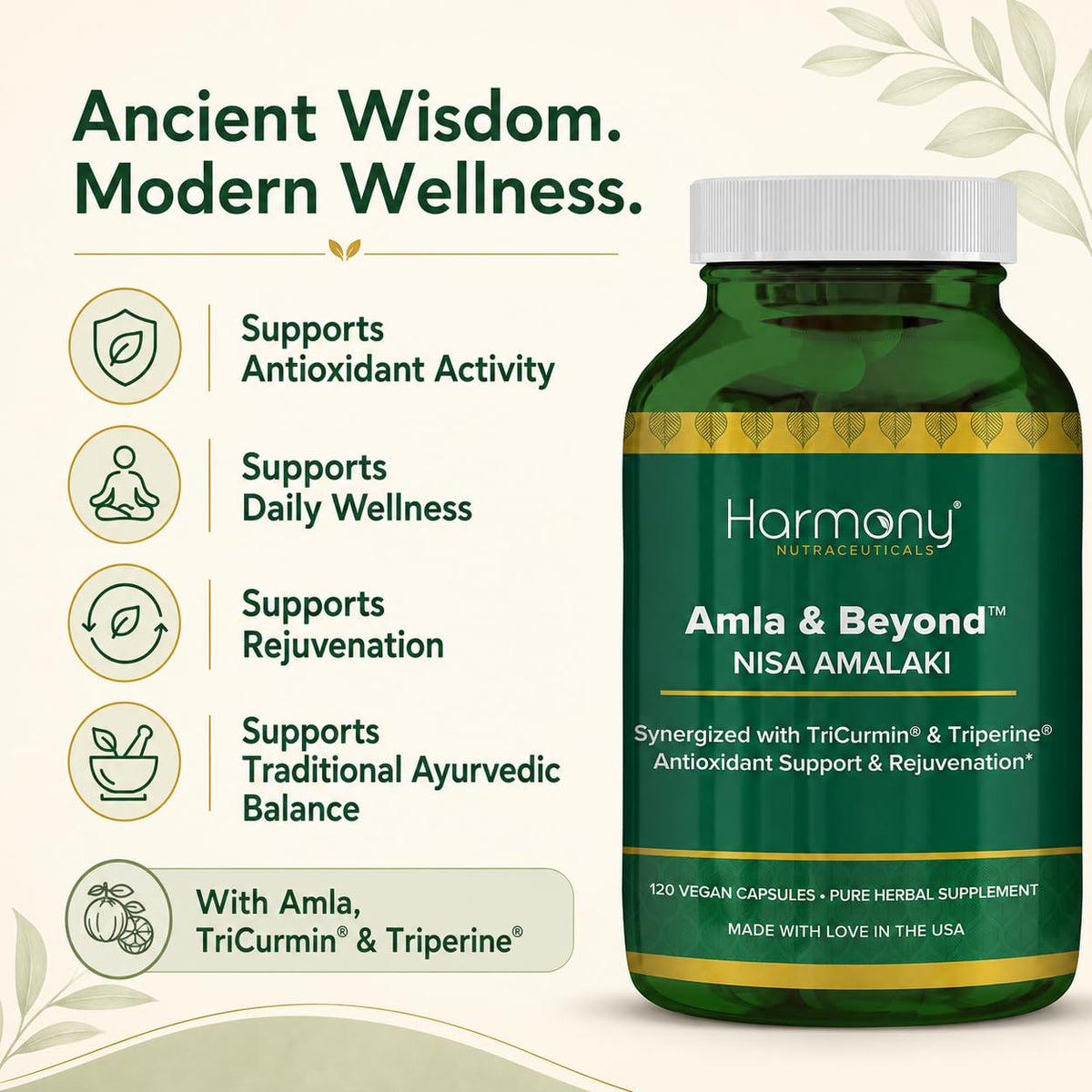 Harmony Nutraceuticals Amla & Beyond Ayurvedic Herbal Formula - image 7