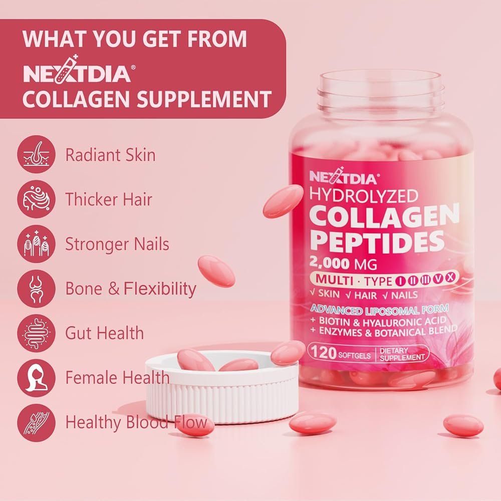 Nextdia Liposomal Collagen Peptides Pills for Women