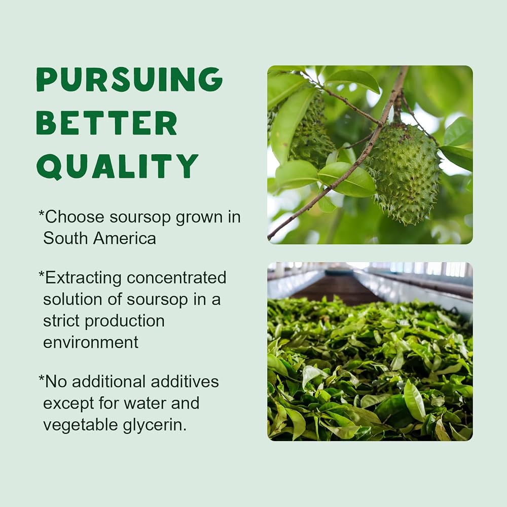 LUCNVEM Organic Soursop Graviola Liquid Drops