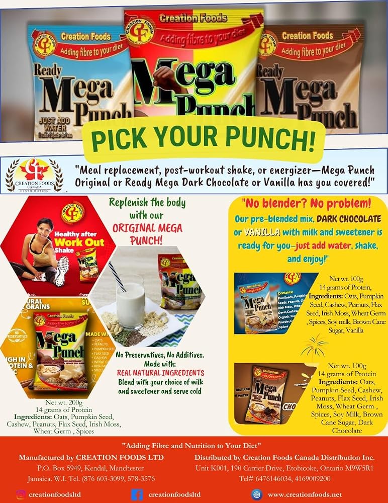 Creation Foods Mega Punch Protein Powder - Small - image 4
