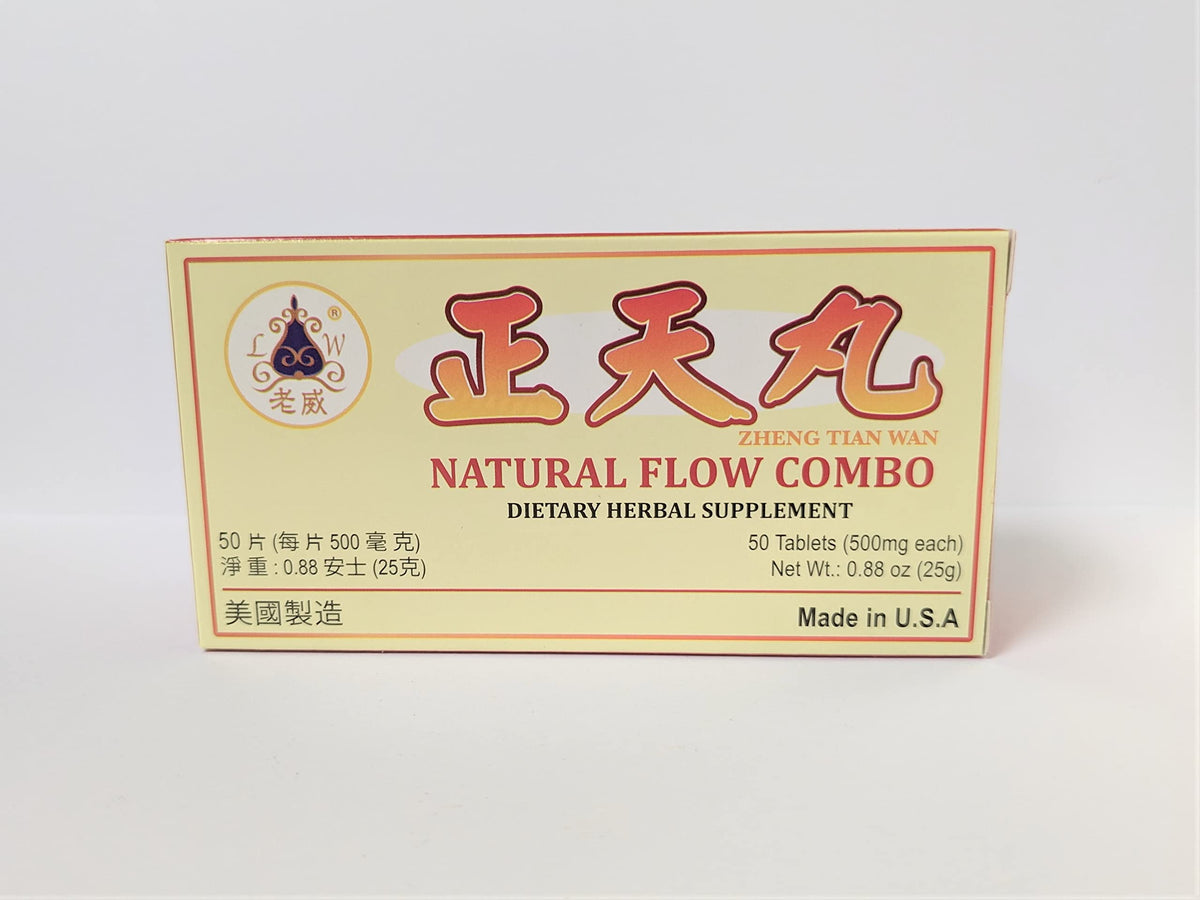 Laowei Natural Flow Combo Herbal Supplement - 50 Tablets