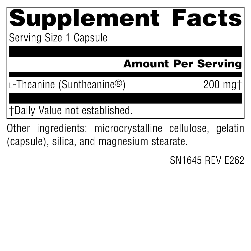Source Naturals L-Theanine 200 mg - 30 Capsules - image 2