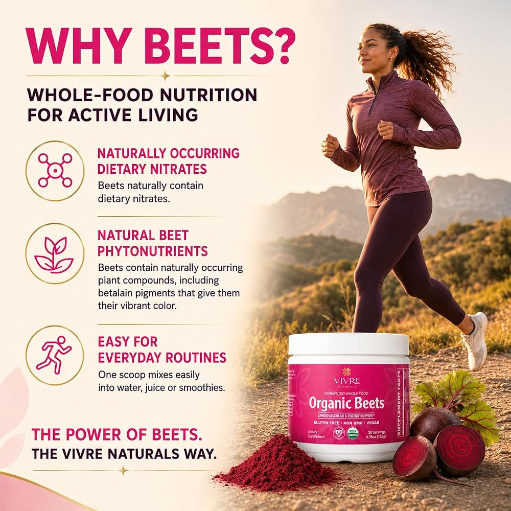 Vivre Naturals Fermented Whole Food Organic Beets - 30 Servings - image 4
