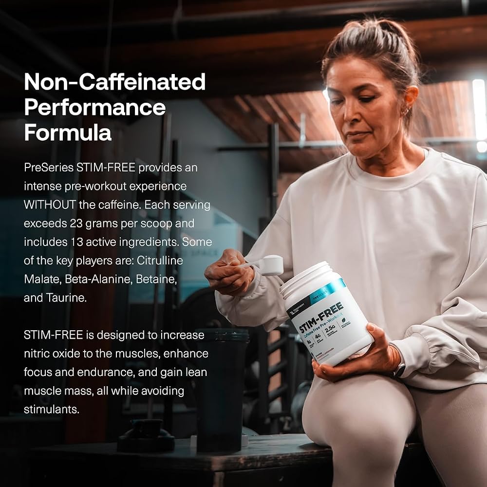 Transparent Labs Stim-Free Pre-Workout - Caffeine & Stim Free Pre