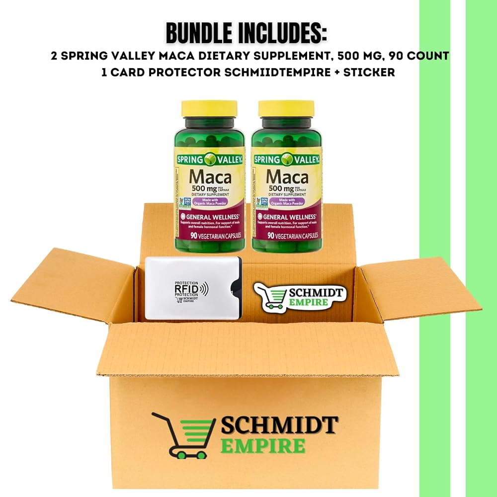 SCHMIDT EMPIRE Maca 500 mg Dietary Supplement - 90 Capsules - image 2