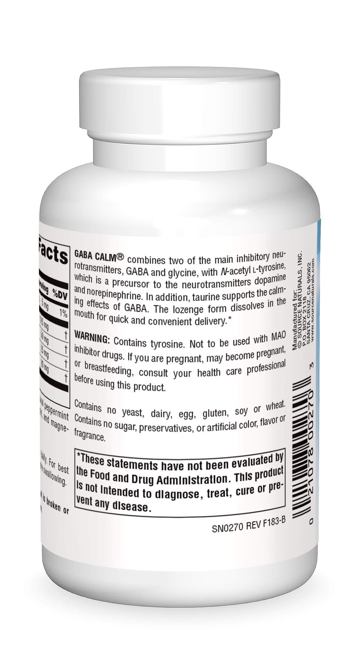 Source Naturals GABA Calm, Peppermint