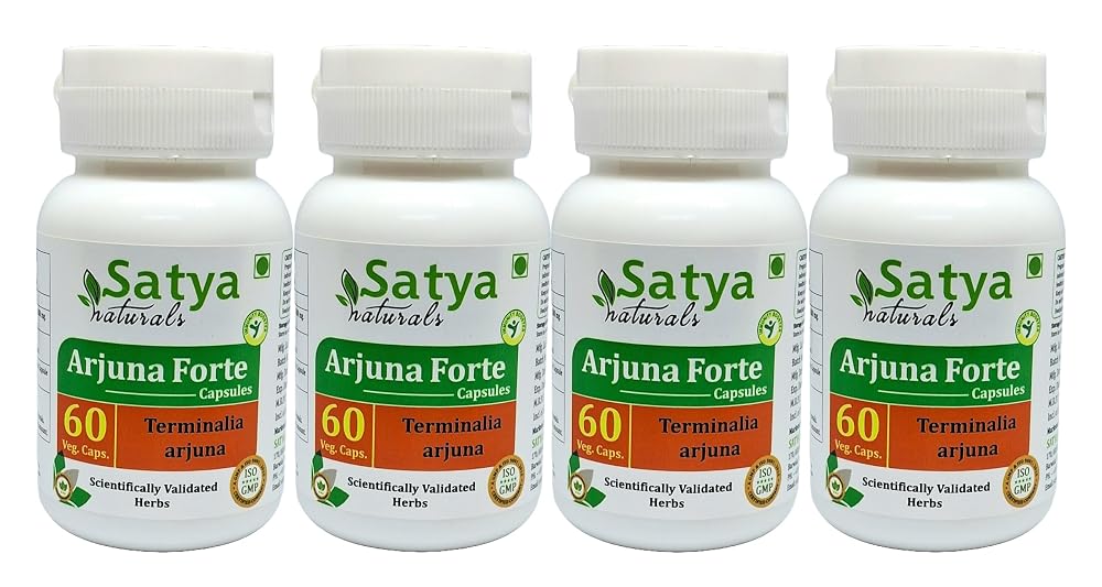 Satya Naturals Arjuna Forte 500 mg Ayurvedic Herbal - 240 Capsules