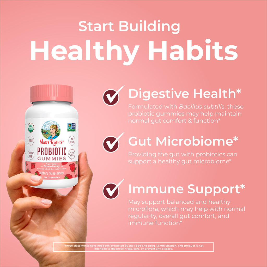 MARYRUTH'S Organic Probiotic Gummies Digestive Support - 60 Count - image 5