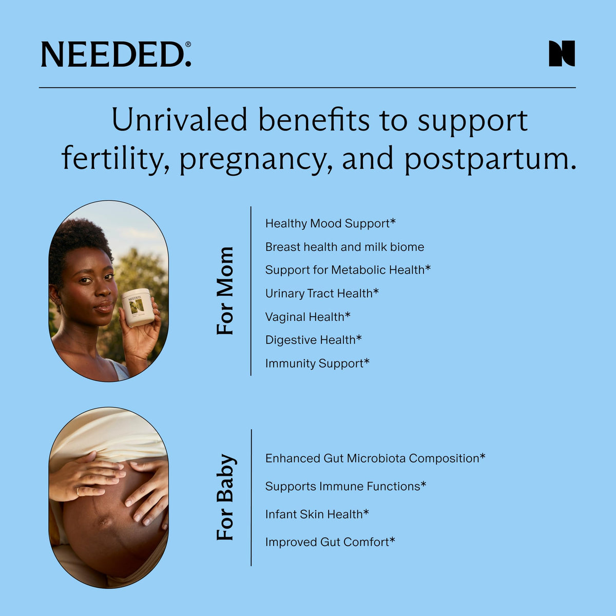 Needed. Prenatal Prebiotic & Probiotic - 60 Capsules - image 5