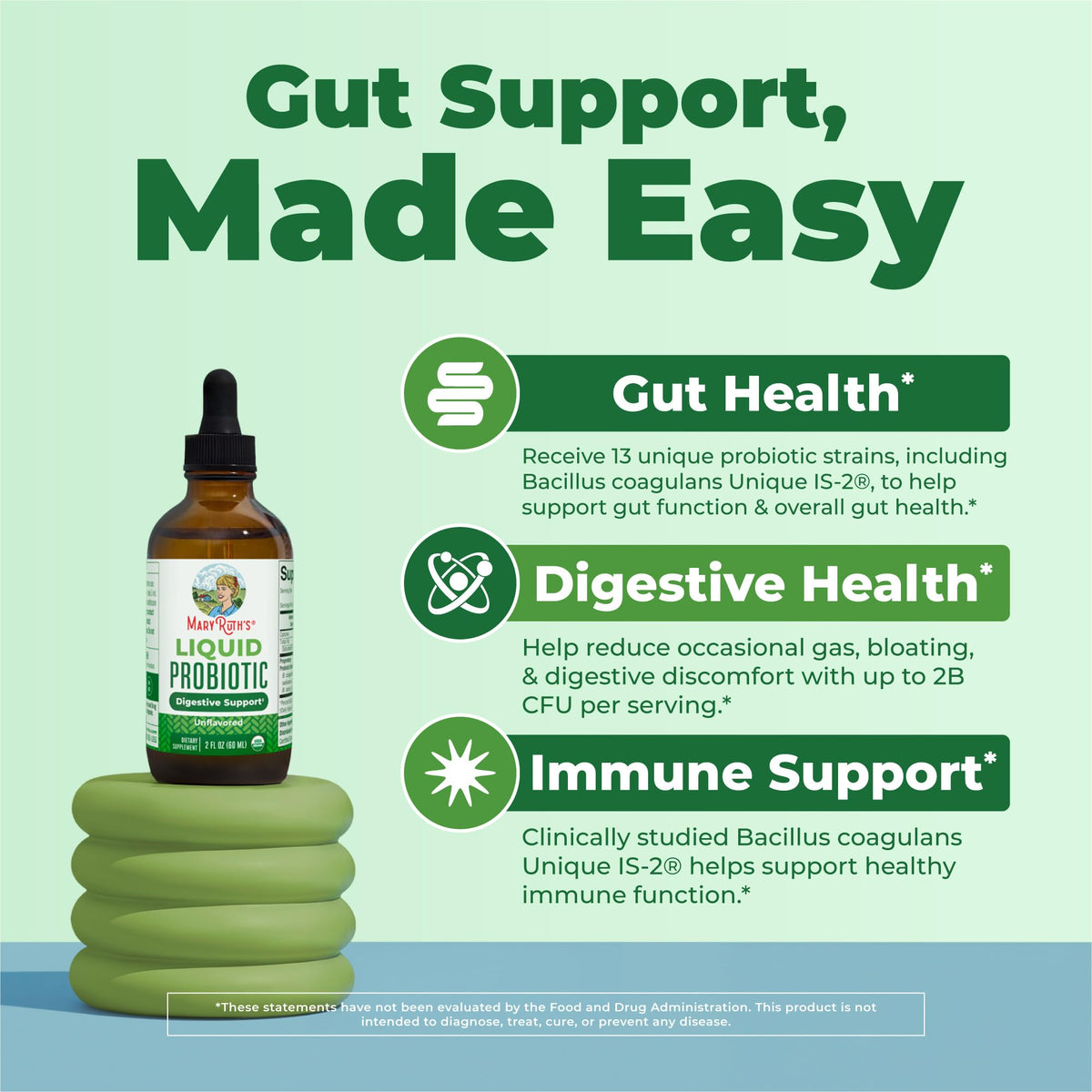 MARYRUTH'S Organic Liquid Probiotic for Adults & Kids - 2 Fl Oz - image 4