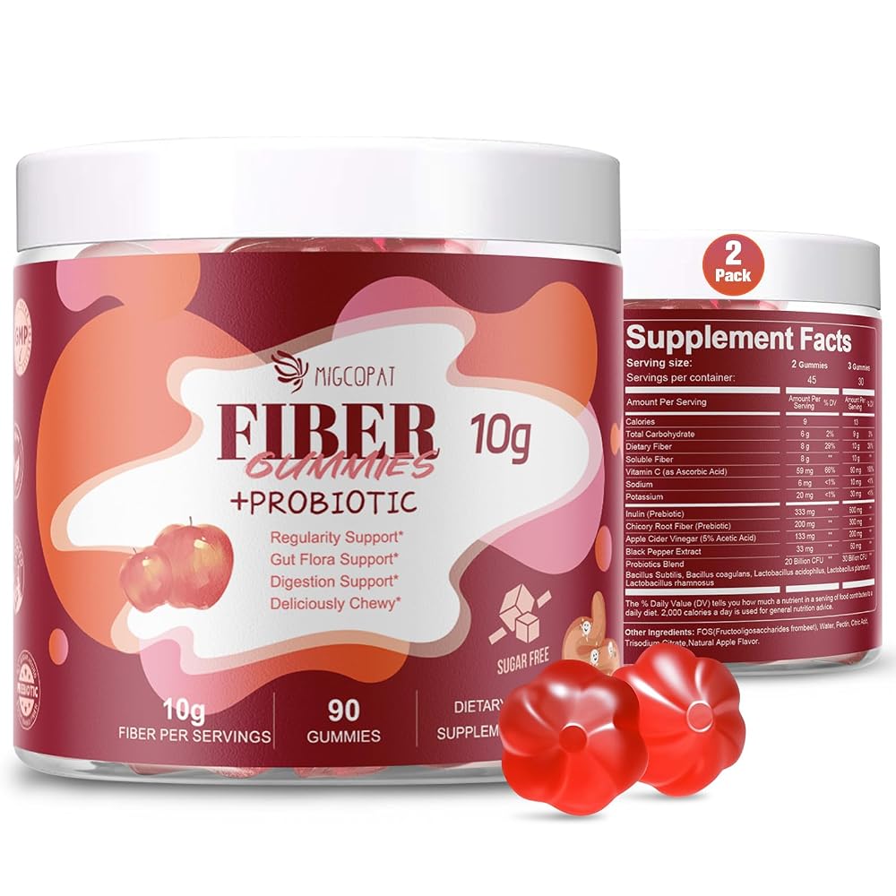 Migcopat Fiber Gummies with Probiotics