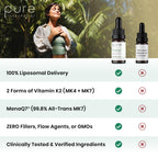 Pure Therapro Rx Liposomal Vitamin K2 Drops MK-4 & MK-7 - 10 mL - image 3