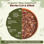 Organic Way Hawthorn Berries Cut & Sifted - Herbal Tea - Origin