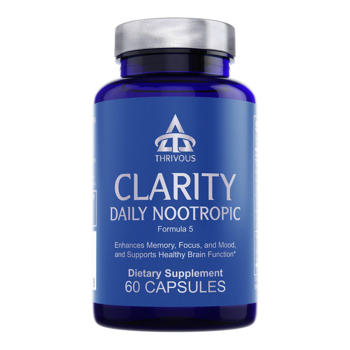 Thrivous Clarity Daily Nootropic Cognitive Support - 60 Vegan Capsules