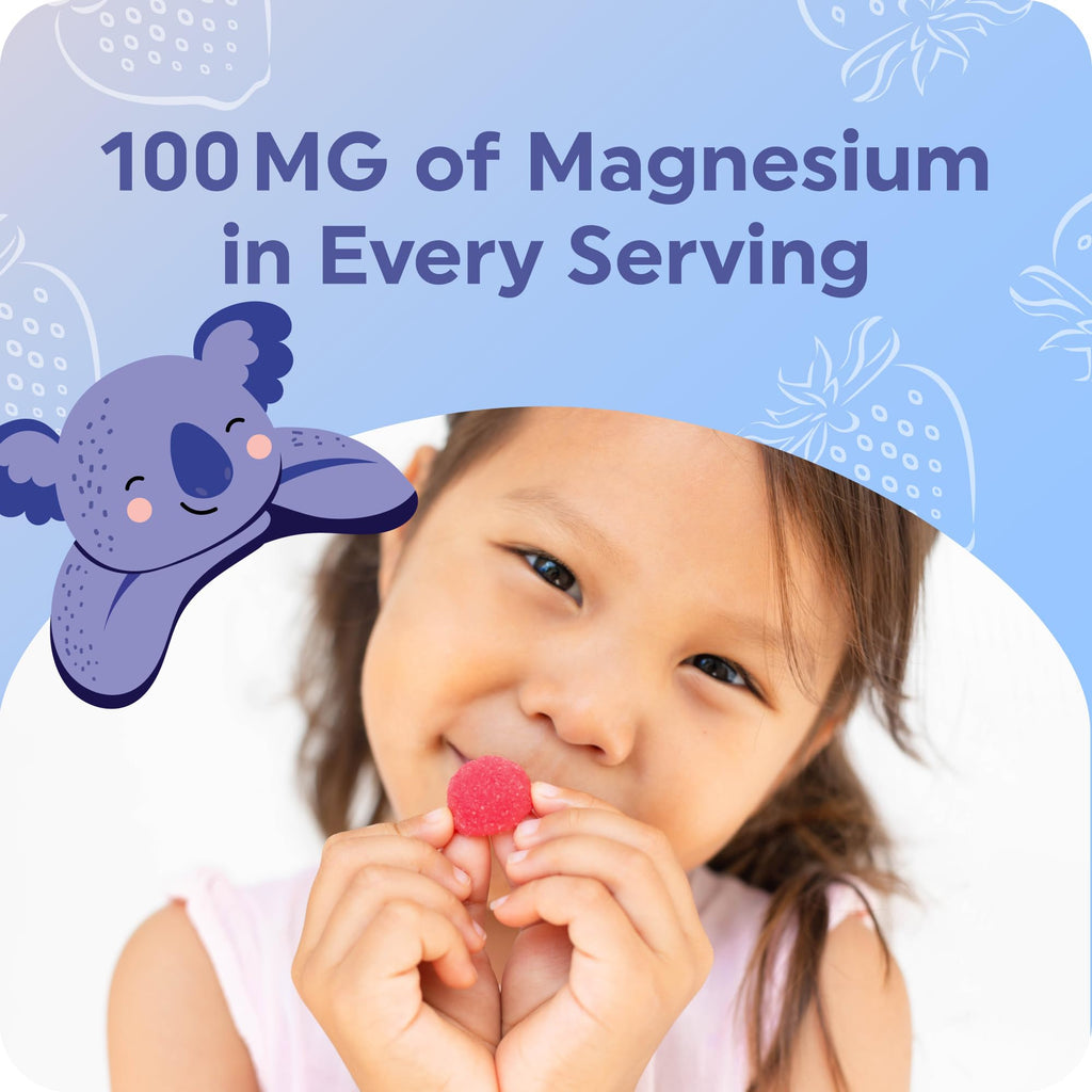 MAV NUTRITION Magnesium Calming Gummies for Children, Strawberry - 60 Count - image 3