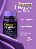 Carlyle Melatonin 12 mg Fast Dissolve