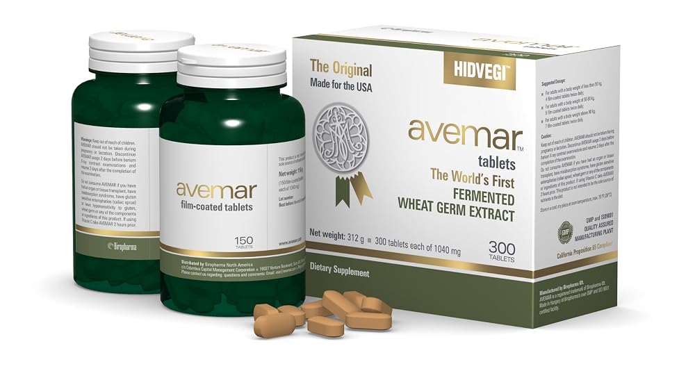 Avemar Fermented Wheat Germ Extract Immune Support - 300 Tablets