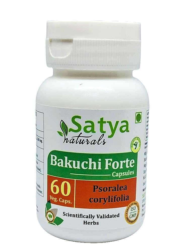 Satya Naturals Bakuchi Forte 500 mg - 60 Vegetarian Capsules