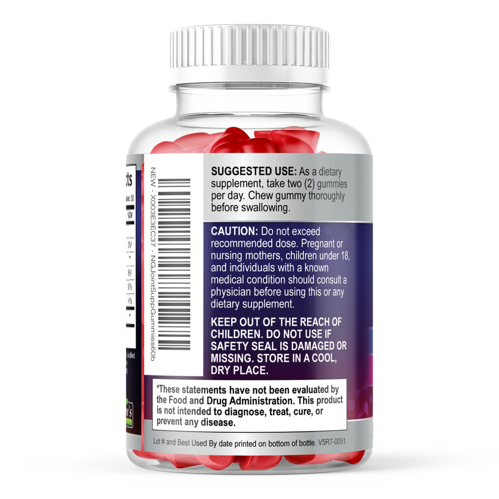 Nature's Gummies Joint Support Gummies - Extra Strength Glucosamine