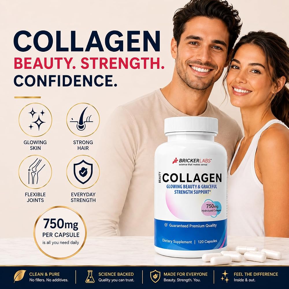 Bricker Labs Collagen Type I & III Hydrolyzed - 120 Capsules - image 4