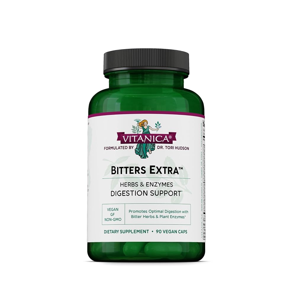Vitanica Bitters Extra, with Plant-Based Enzymes, Vegan