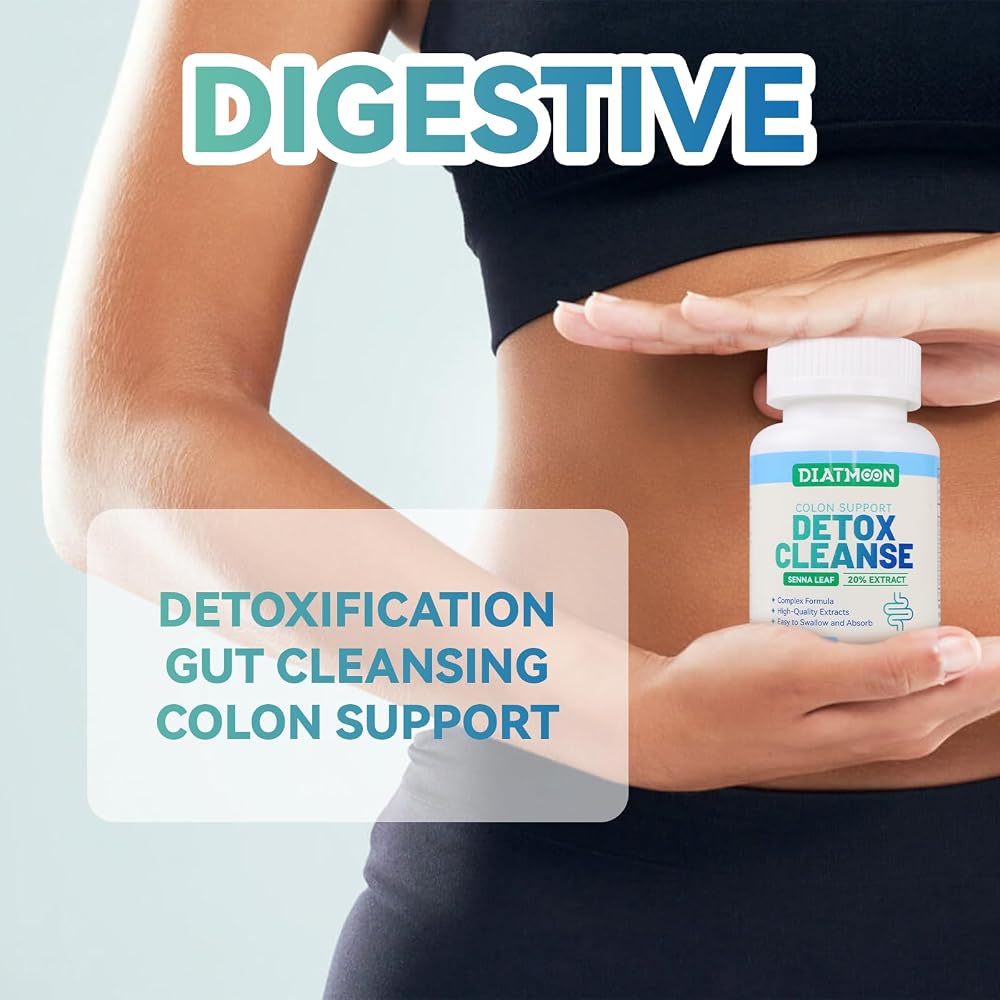 DIATMOON Gut Cleanse Capsules Colon Support - 30 Count - image 7
