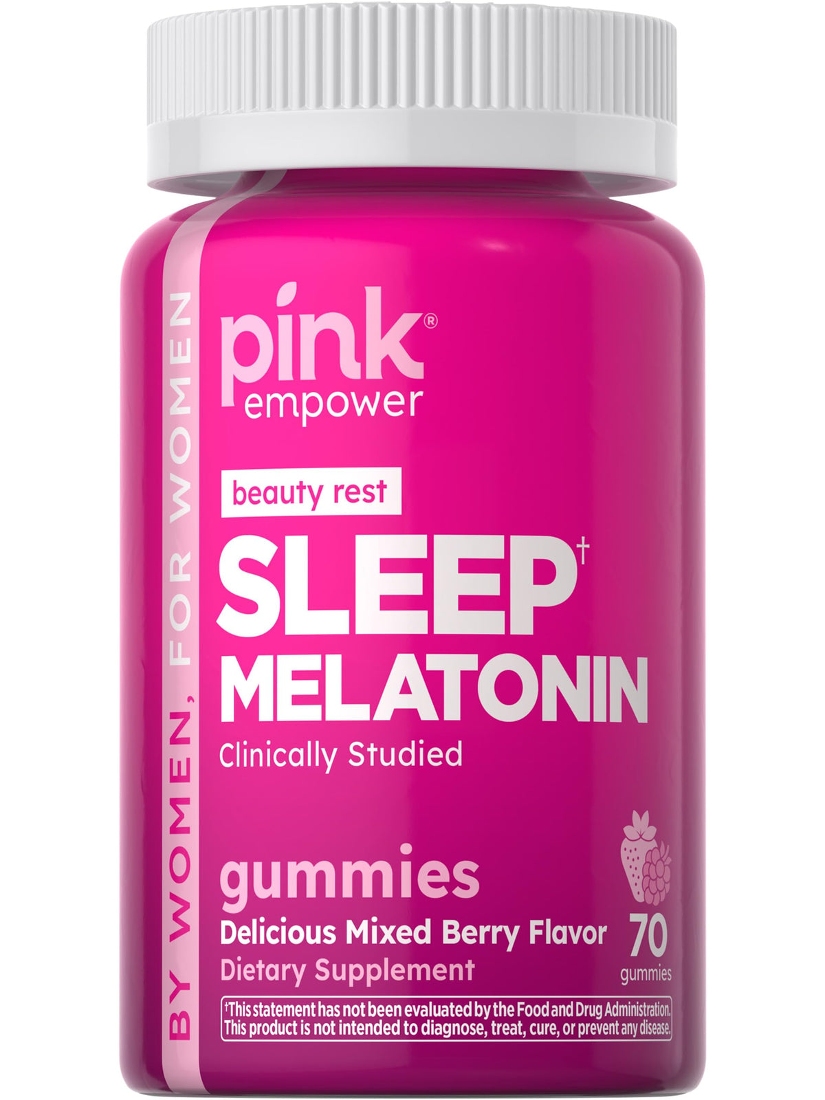 PINK Melatonin Gummies 10mg for Sleep - 70 Count