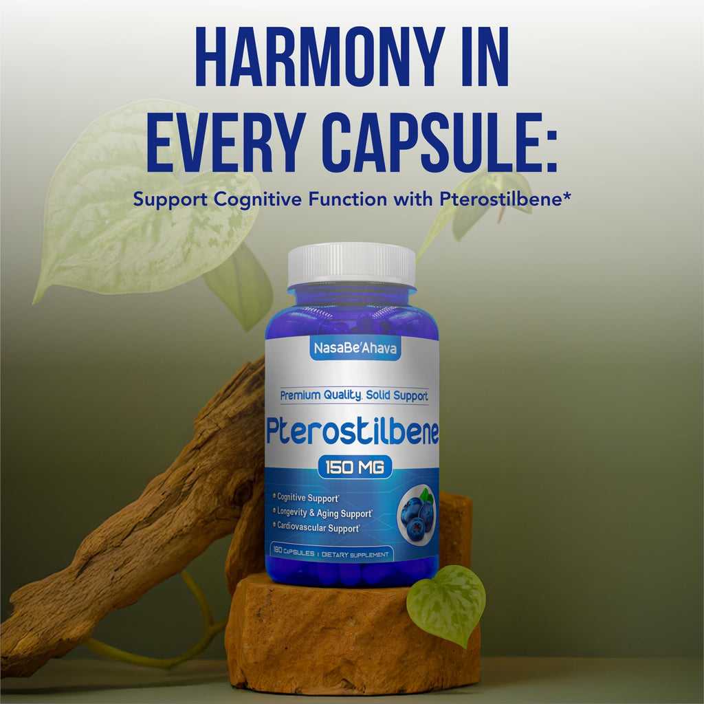NasaBeahava Pterostilbene 150mg Antioxidant Capsules - 180 Count - image 6