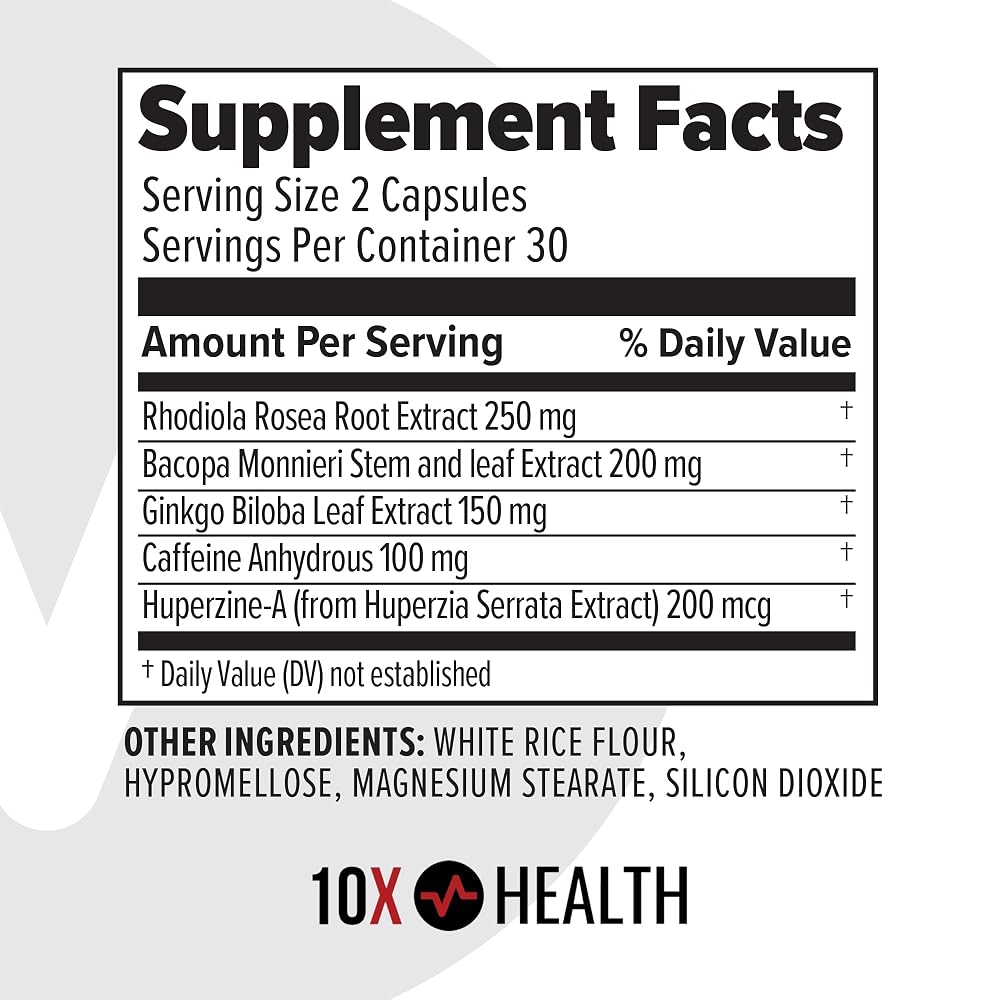 10X Health System Focus Supplement - 60 Capsules - image 7